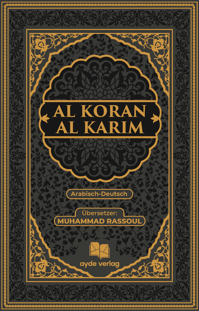 Al Koran Al Karim Arabisch-Deutsch (schwarz-gold)