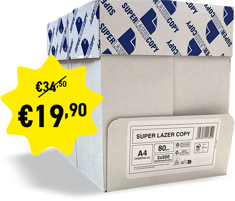 Fotokopi kağıdı 5 Paket  (5x500 Sayfa) , 80 G/m², Din A4