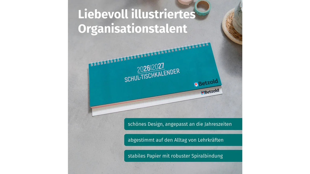 Schul-Tischkalender 2026-2027 (Masa Takvimi)