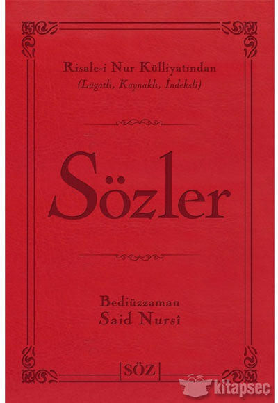 Sözler (Şamua, İki Renk, İthal Termo Deri Cilt) Orta Boy