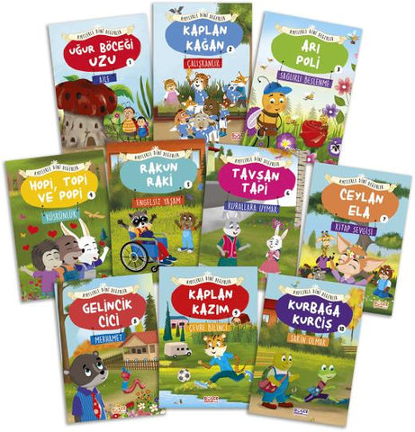 Ayetlerle Dini Değerler Set (10 Kitap, 5-7 Yas)