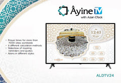 AYiNE TV with Azan Clock (Ezan Saati) - Smart TV -24"