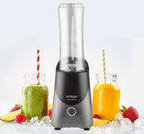 Zeneger Smoothie Makinesi, Shake Blender, 300 Watt, BPA İçermeyen, 600ml Şişe (Antrasit/Siyah)