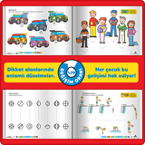 Dikkati Güçlendirme Seti 3 Kitap (5 Yaş) (Yeni Neuro-Via Sistemi ile)