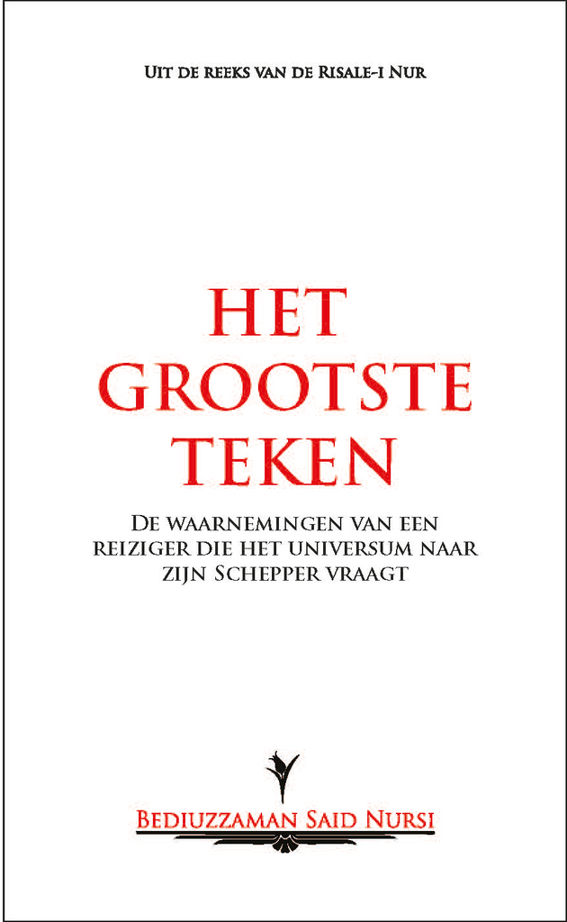 Het Grootste Teken (Ayetü-l Kübra Risalesi, Flemenkce)