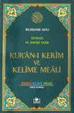 Bilgisayar Hatlı Kur'an-ı Kerim ve Kelime Meali - Rahle Boy Renkli Kelime Meali - Kırık Manalı