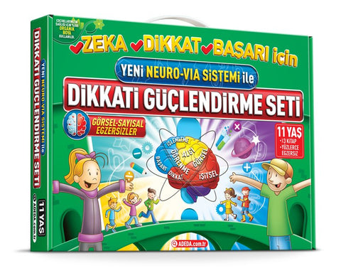 Dikkati Güçlendirme Seti 11 Yaş (3 Kitap Takım)