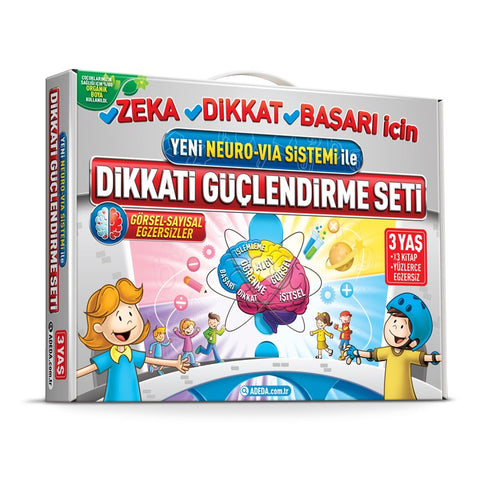 Dikkati Güçlendirme Seti 3 Kitap (3 Yaş)