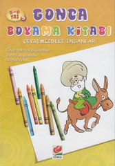 5-6 Yaş Gonca Boyama Kitabı - Çevremizdeki İnsanlar 5