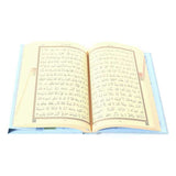 Kur'an-ı Kerim orta boy (2 Renkli, Mavi, Mühürlü) - Hayrat